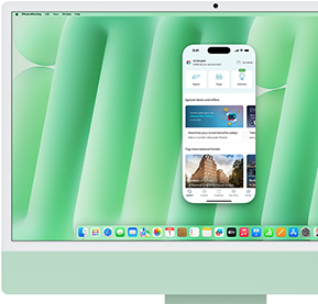 مع iPhone Mirroring، انقل الملفات، اطلب الطعام، وأكثر كل ذلك على جهاز Mac الخاص بك