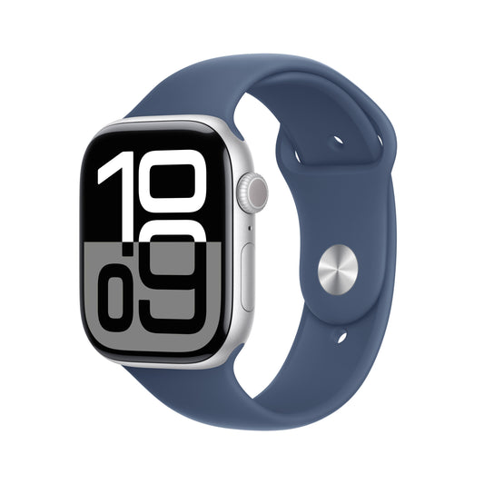 Apple_Watch_Series_10_42mm_GPS_Silver_Aluminum_Sport_Band_Denim_PDP_Image_Position_1__ar-ME