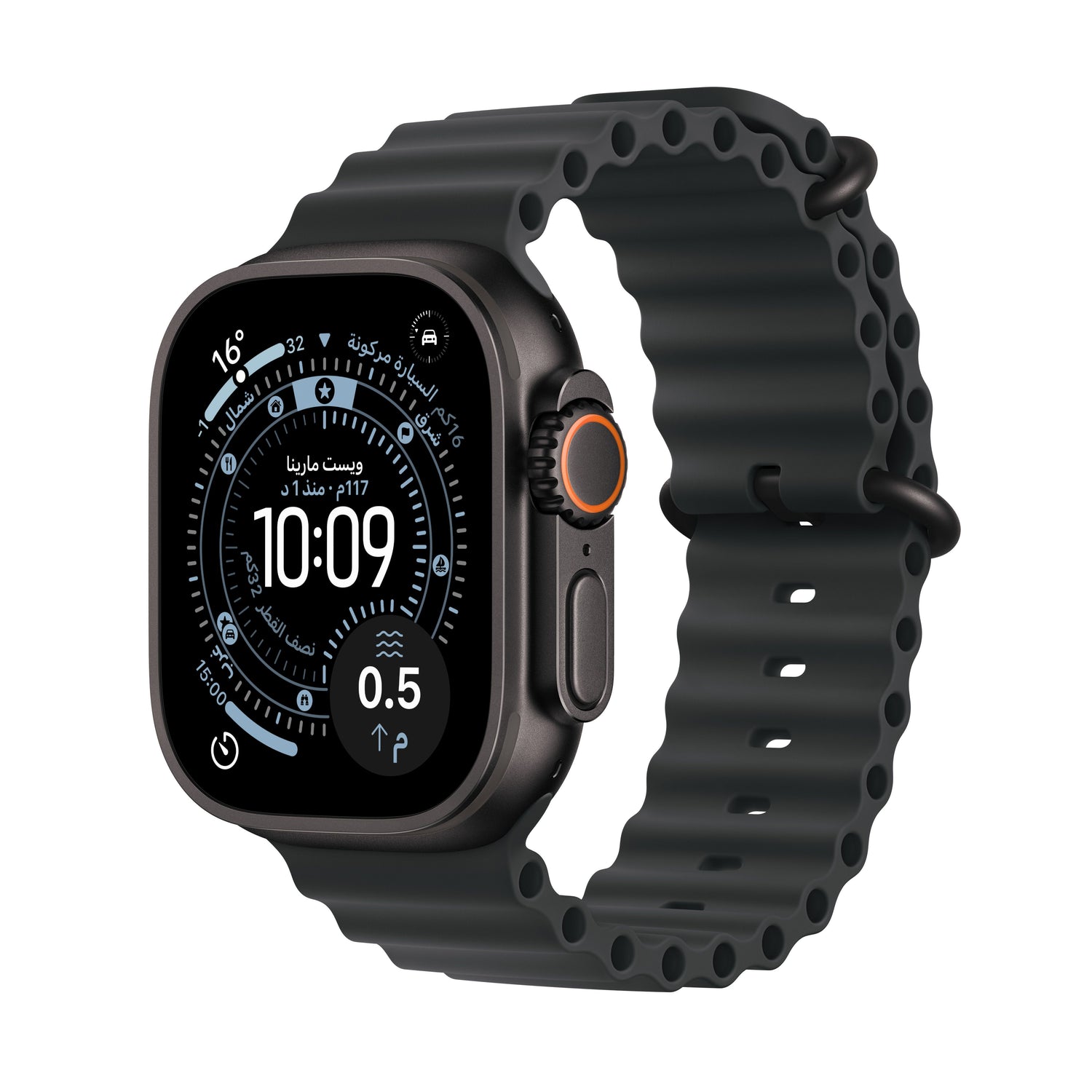 Apple_Watch_Ultra_3_49mm_LTE_Black_Titanium_Ocean_Band_Black_PDP_Image_Position_1__ar-AE