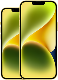 عرض أمامي لـ iPhone 14 بحجم 6.1 إنش عرض أمامي لـ iPhone 14 Plus بحجم 6.7 إنش