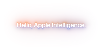 مرحبًا، Apple Intelligence