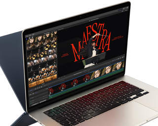 جهاز MacBook Air يعرض تعديل فيديو لإبراز قدرات شريحة M4