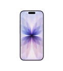 iPhone 17، الجزء الأمامي الخارجي، اللون الخزامى، الجزيرة الديناميكية في المنتصف في الأعلى