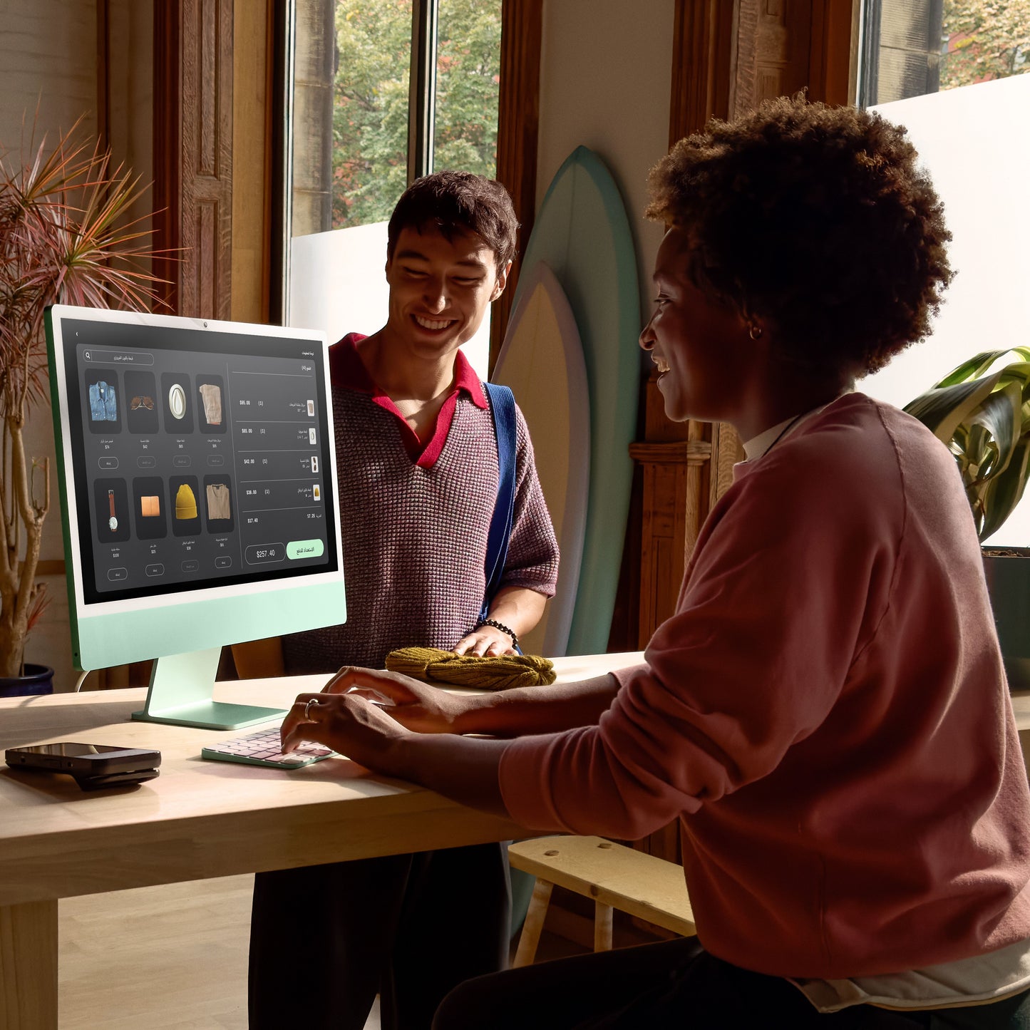 iMac_M4_Pro_Chip_4-port_24-in_Blue_PDP_Image_Position_8__ar-AE