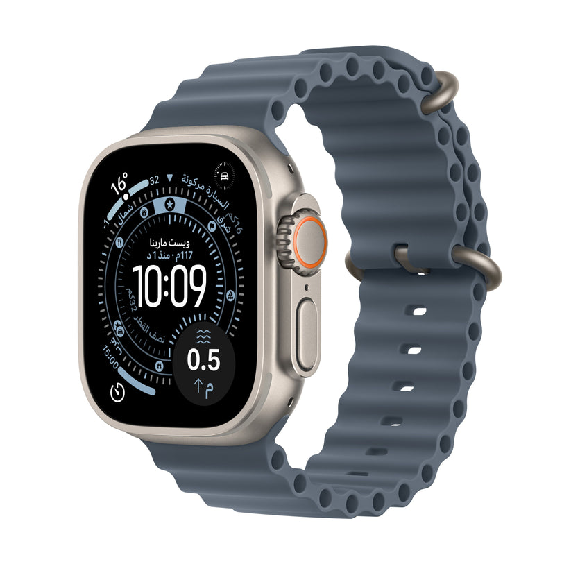 Apple_Watch_Ultra_3_49mm_LTE_Natural_Titanium_Ocean_Band_Anchor_Blue_PDP_Image_Position_1__ar-AE