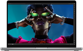 تعرض صورة ملونة دقة عالية وسطوع وتباين شاشة Liquid Retina XDR