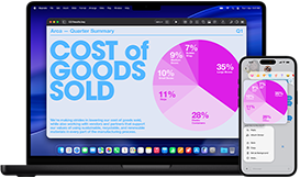 MacBook Pro مقاس 14 بوصة وiPhone 16 — يقوم iPhone بالاتصال بجهة اتصال تُدعى Luis بينما يعرض MacBook Pro نفس المكالمة في تطبيق الهاتف