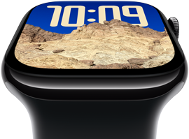 شاشة Apple Watch Series 10 تميل إلى الخلف لتبرز مساحة الشاشة الأكبر